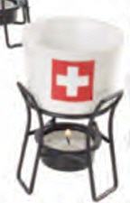 Schweizer Schokofondueset mit Teelicht